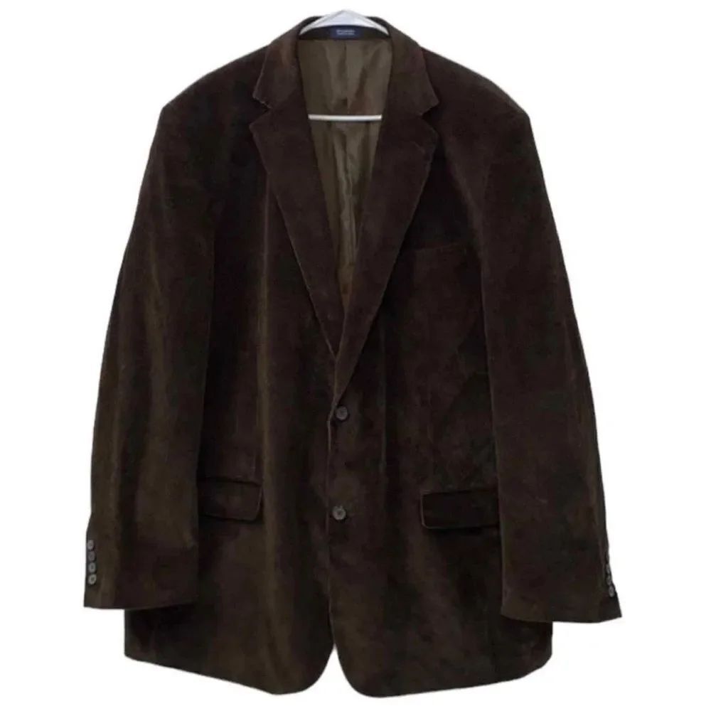 Saddlebred Men's Corduroy Brown
Blazer(Size 48 Long)